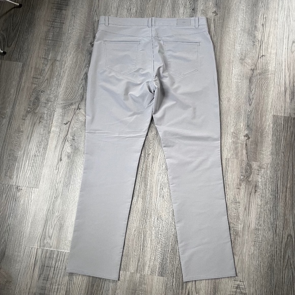 Peter Millar Crown Crafted Pants Mens 38x32 Gray Gale Performance Stretch - Picture 6 of 7